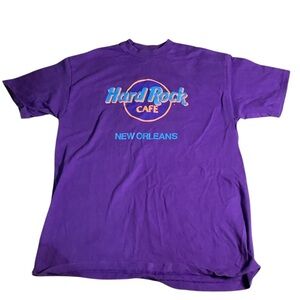 Vintage Hard Rock Cafe  New Orleans Purple Men's T-Shirt
